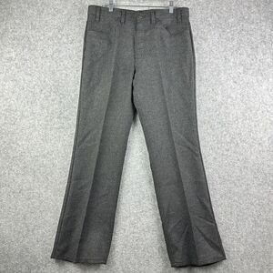 Vintage Levis 517 Pants Mens 35 Sta Prest Boot Cut Polyester Trousers USA 90s